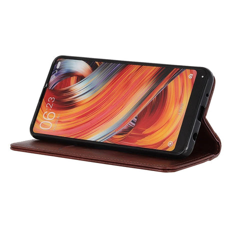 iPhone 13 Mini Litchi Læder Cover m. Pung - Brun