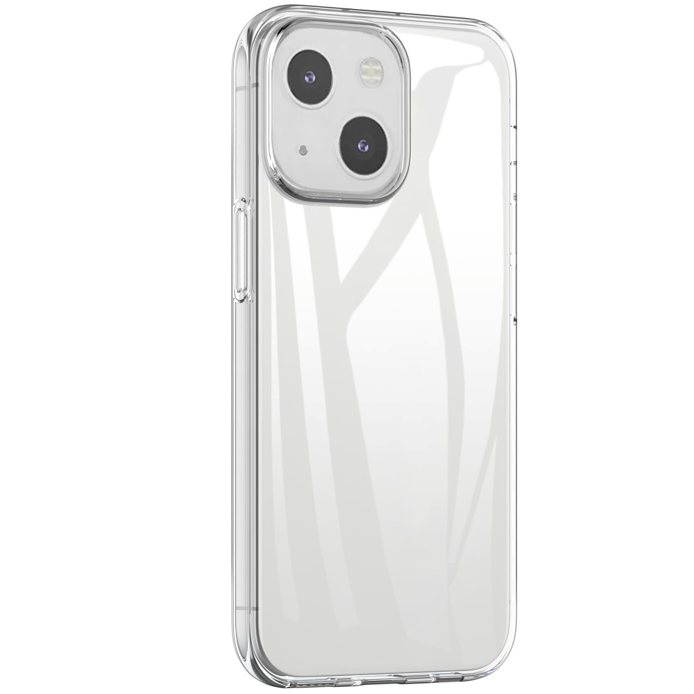 iPhone 13 Cover + Hærdet Glas Skærmbeskyttelse - Case-Friendly - Gennemsigtig
