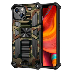 iPhone 13 Camouflage Håndværker Cover m. Kickstand - Army Grøn