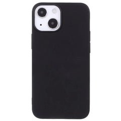 iPhone 13 Fleksibel TPU Plast Bagside Cover - Sort