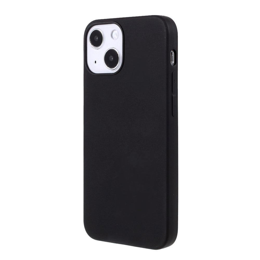 iPhone 13 Fleksibel TPU Plast Bagside Cover - Sort