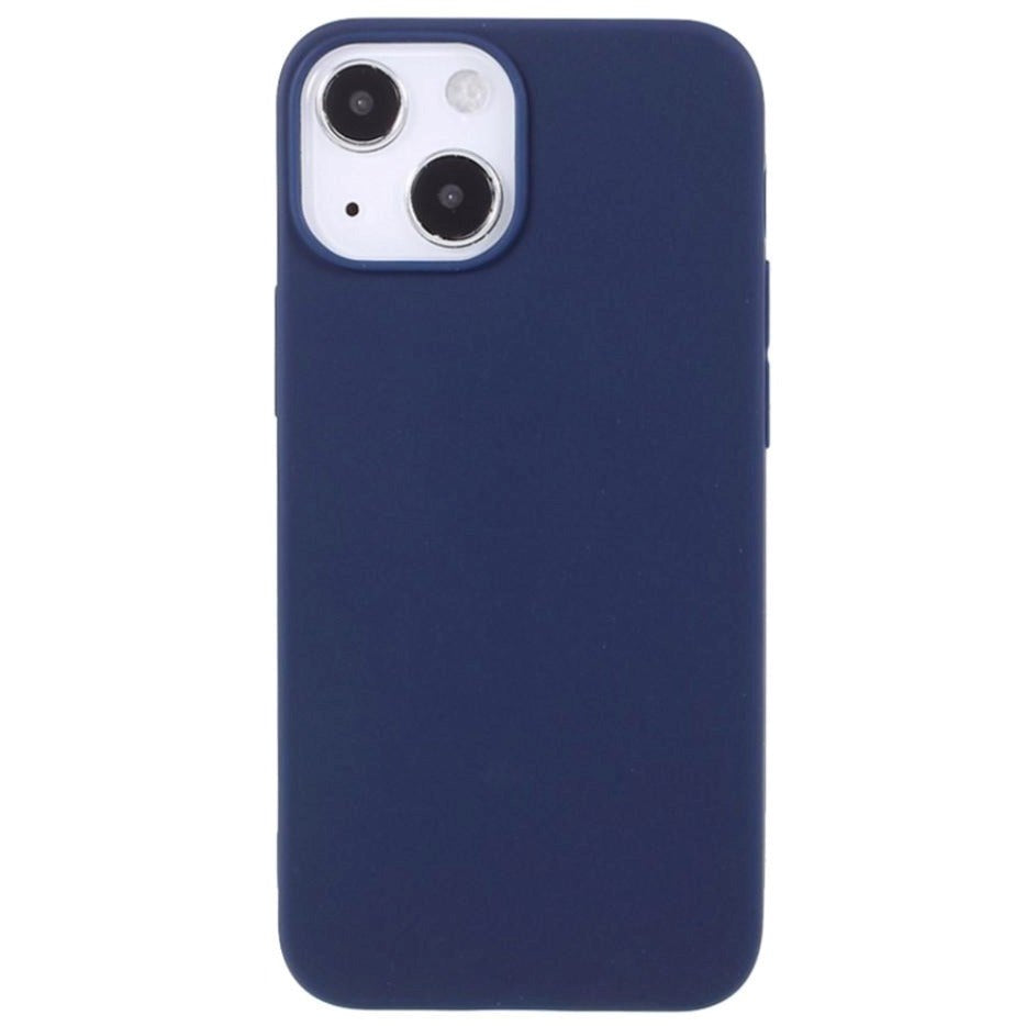 iPhone 13 Fleksibel TPU Plast Bagside Cover - Mørkeblå