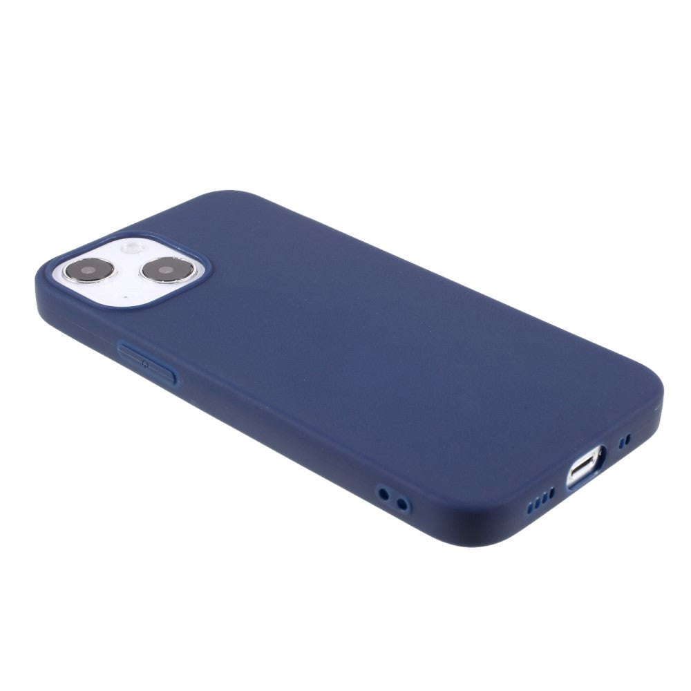 iPhone 13 Fleksibel TPU Plast Bagside Cover - Mørkeblå