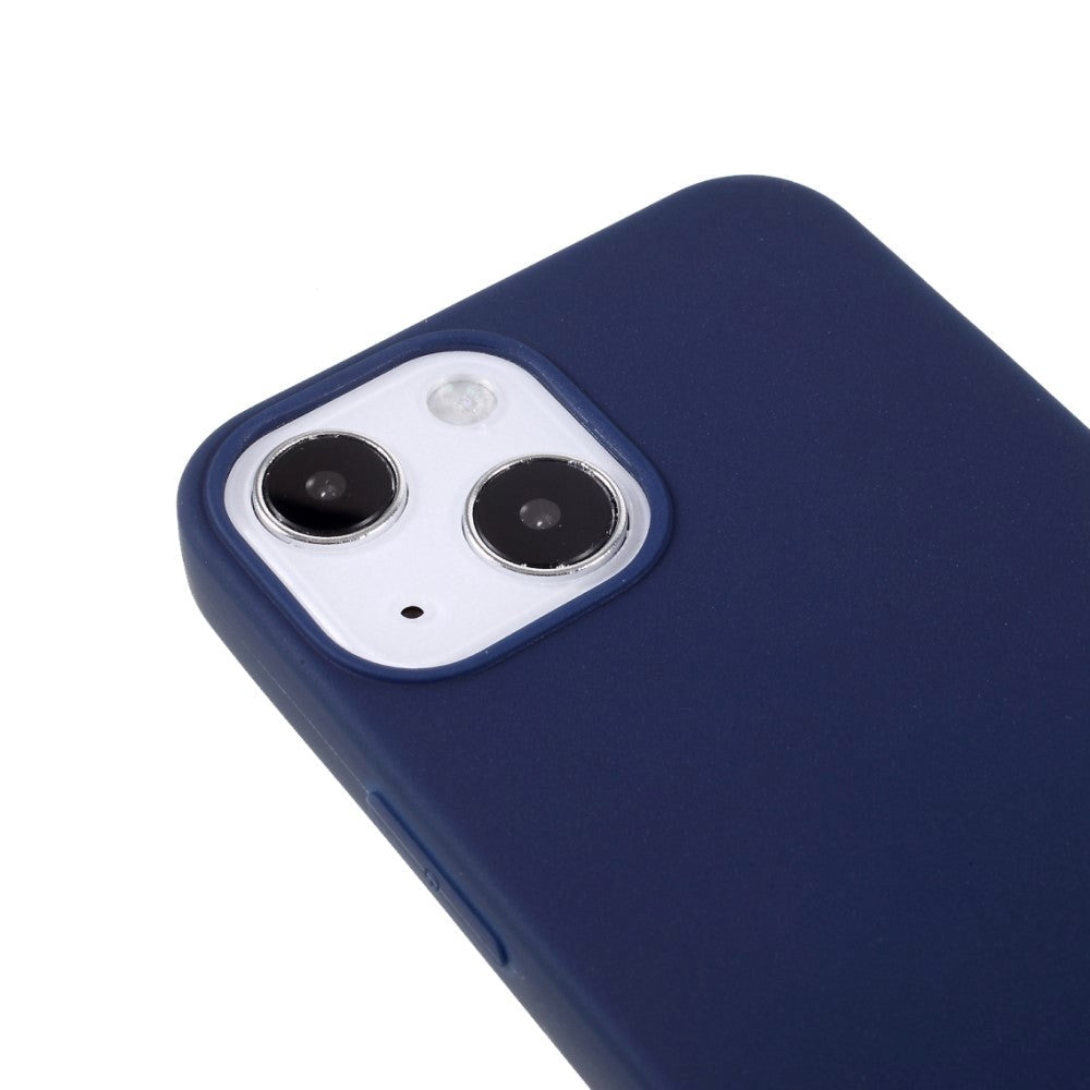 iPhone 13 Fleksibel TPU Plast Bagside Cover - Mørkeblå