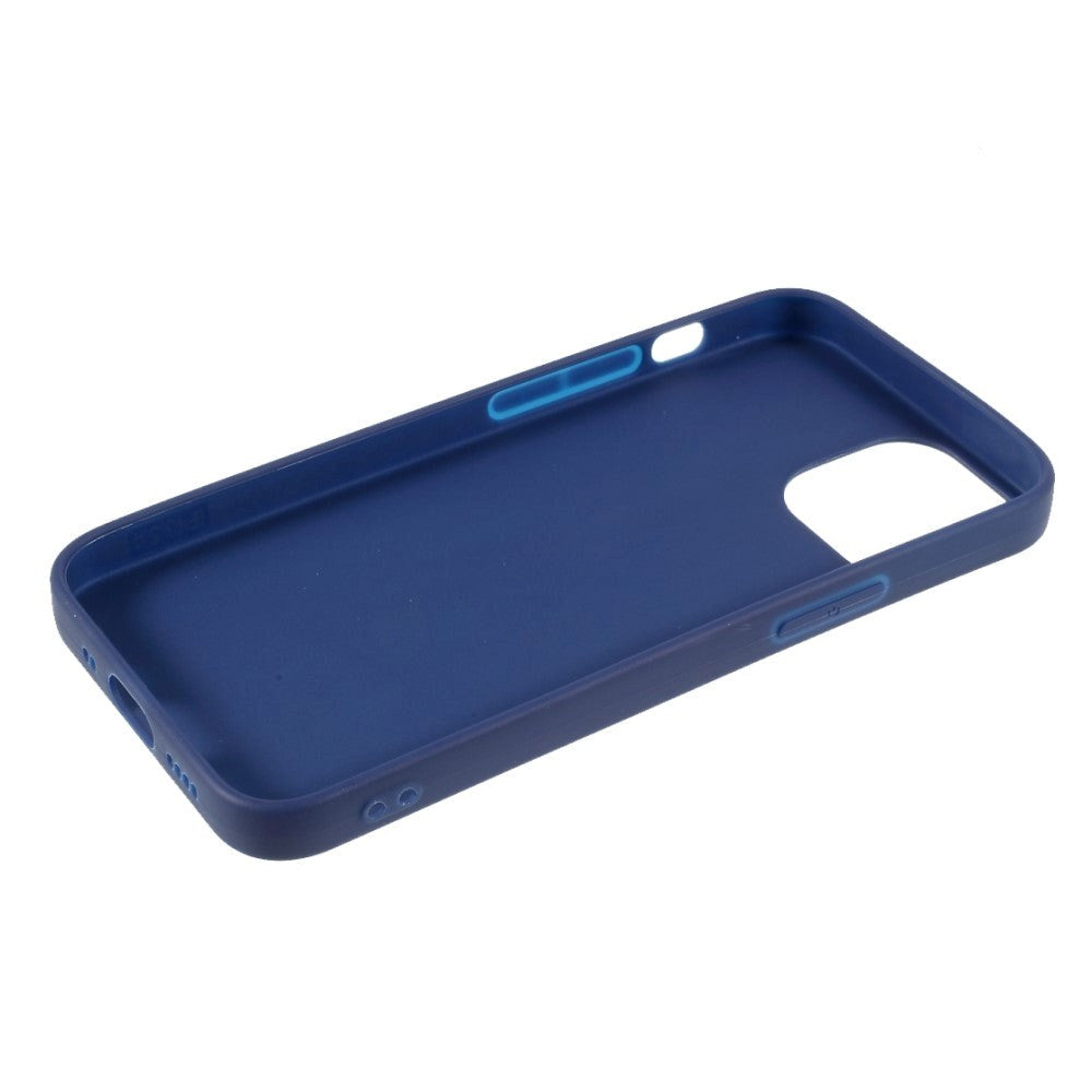 iPhone 13 Fleksibel TPU Plast Bagside Cover - Mørkeblå