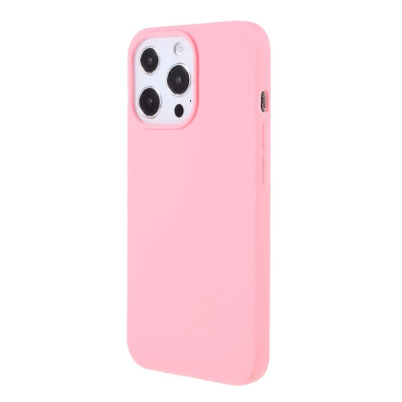 iPhone 13 Pro Max Fleksibel TPU Plast Bagside Cover - Lyserød
