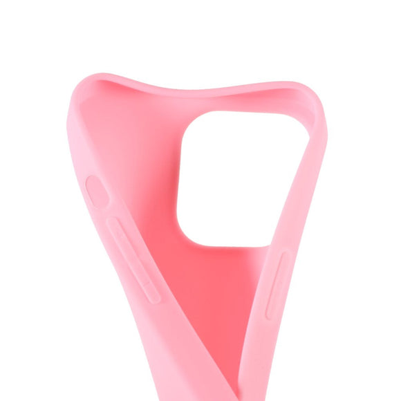 iPhone 13 Pro Max Fleksibel TPU Plast Bagside Cover - Lyserød