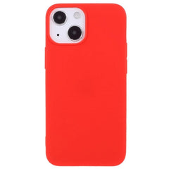 iPhone 13 Mini Fleksibel TPU Plast Bagside Cover - Rød
