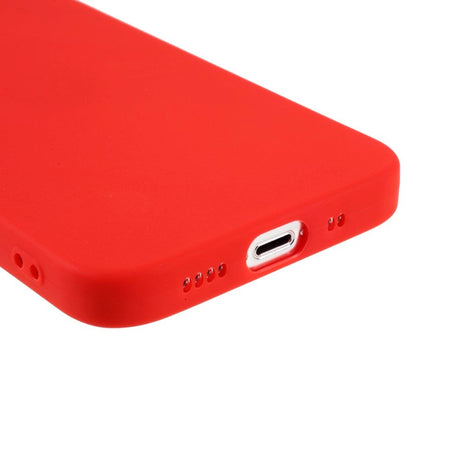 iPhone 13 Mini Fleksibel TPU Plast Bagside Cover - Rød