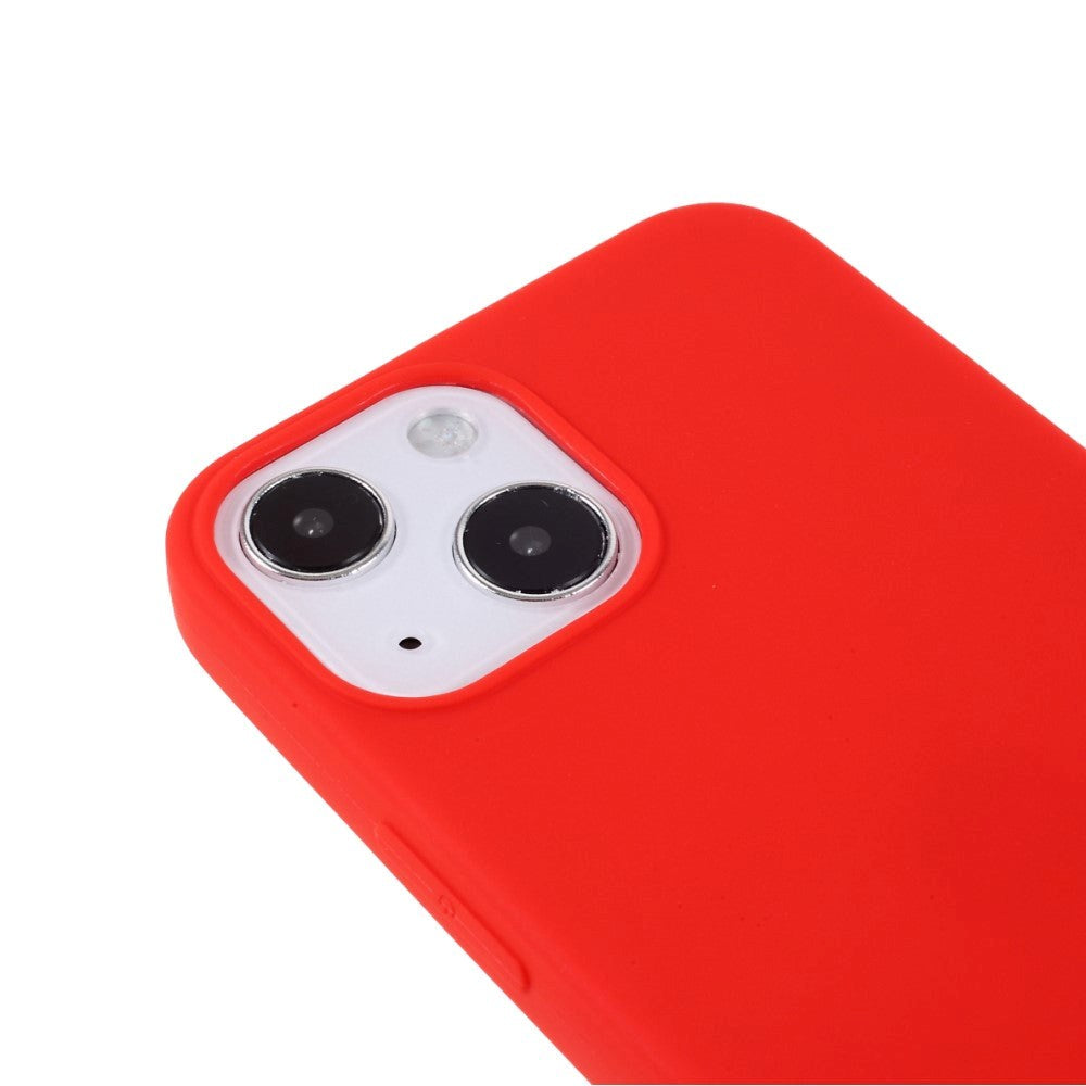 iPhone 13 Mini Fleksibel TPU Plast Bagside Cover - Rød