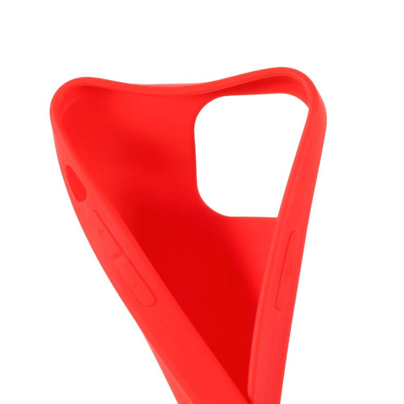 iPhone 13 Mini Fleksibel TPU Plast Bagside Cover - Rød