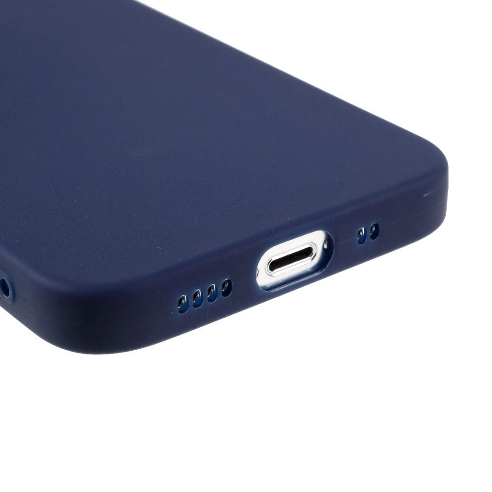 iPhone 13 Mini Fleksibel TPU Plast Bagside Cover - Mørkeblå
