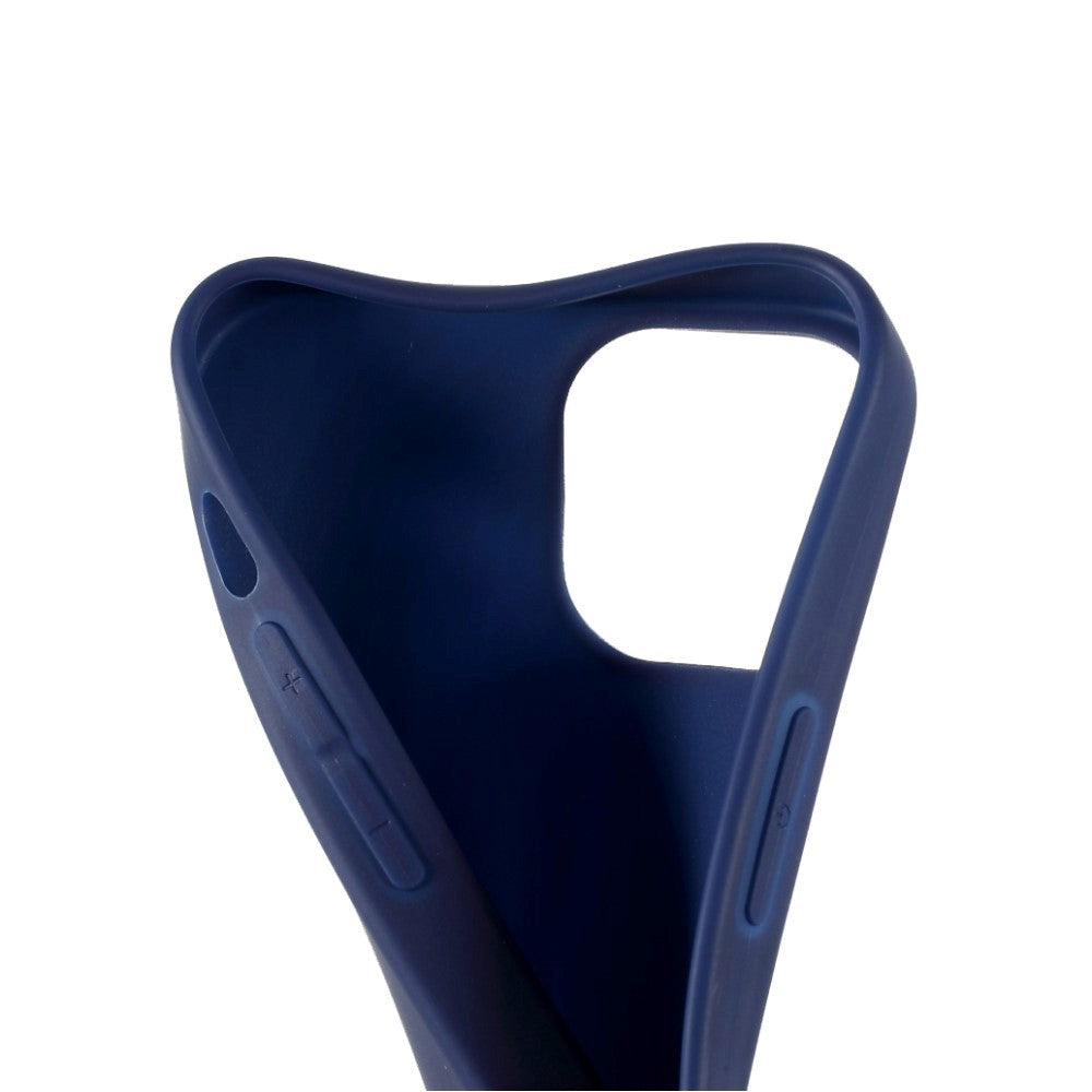iPhone 13 Mini Fleksibel TPU Plast Bagside Cover - Mørkeblå