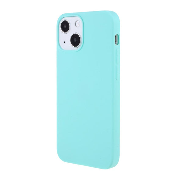 iPhone 13 Mini Fleksibel TPU Plast Bagside Cover - Cyan