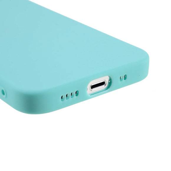 iPhone 13 Mini Fleksibel TPU Plast Bagside Cover - Cyan