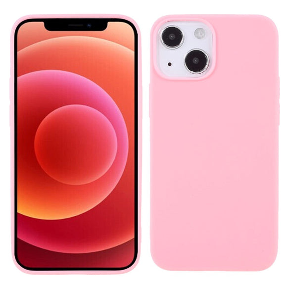 iPhone 13 Mini Fleksibel TPU Plast Bagside Cover - Lyserød
