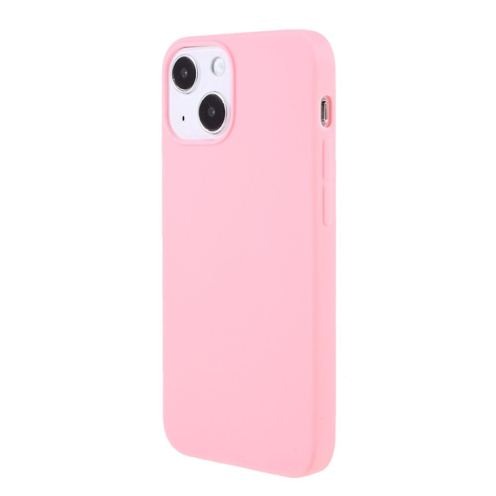 iPhone 13 Mini Fleksibel TPU Plast Bagside Cover - Lyserød