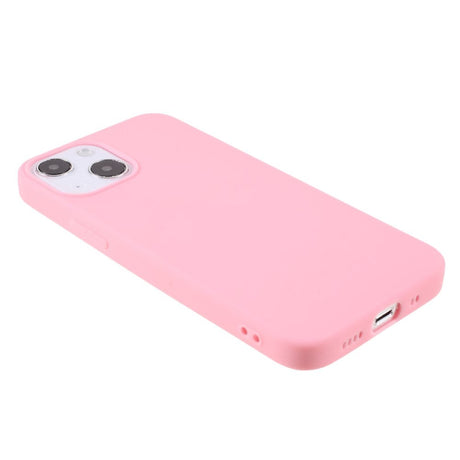 iPhone 13 Mini Fleksibel TPU Plast Bagside Cover - Lyserød