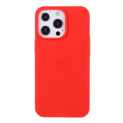 iPhone 13 Pro Fleksibel TPU Plast Bagside Cover - Rød