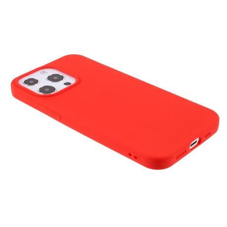 iPhone 13 Pro Fleksibel TPU Plast Bagside Cover - Rød