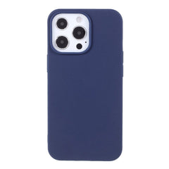iPhone 13 Pro Fleksibel TPU Plast Bagside Cover - Blå