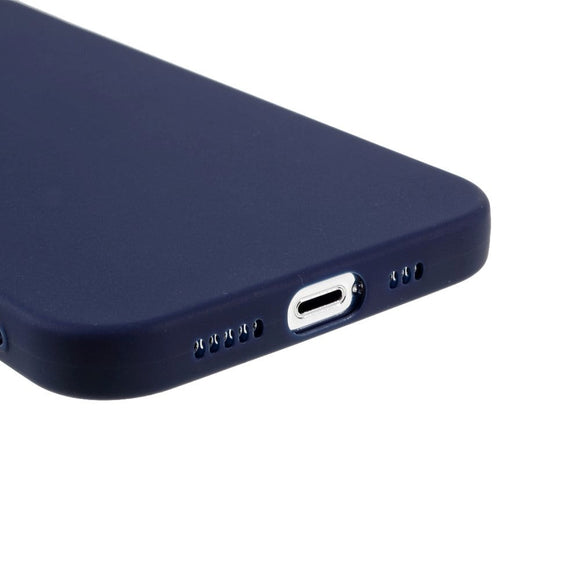 iPhone 13 Pro Fleksibel TPU Plast Bagside Cover - Blå