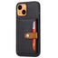 iPhone 13 Hybrid Bagside Cover m. Kortholder - Sort