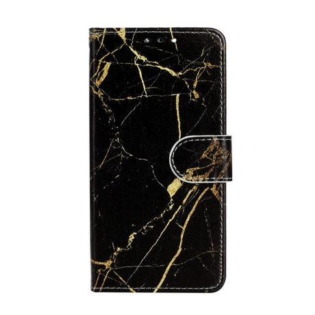 EIDERWOOD iPhone 13 Mini Læder Cover m. Pung & Print - Sort / Guld