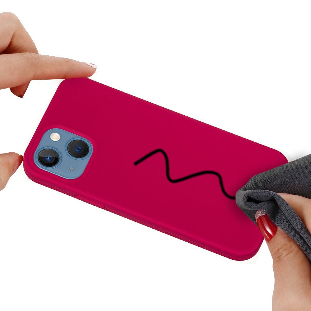 EIDERWOOD iPhone 13 Foret Silikone Cover - Mørkerød