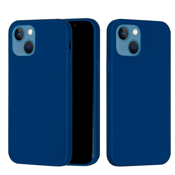 iPhone 13 Mini Liquid Silikone Cover - Blå