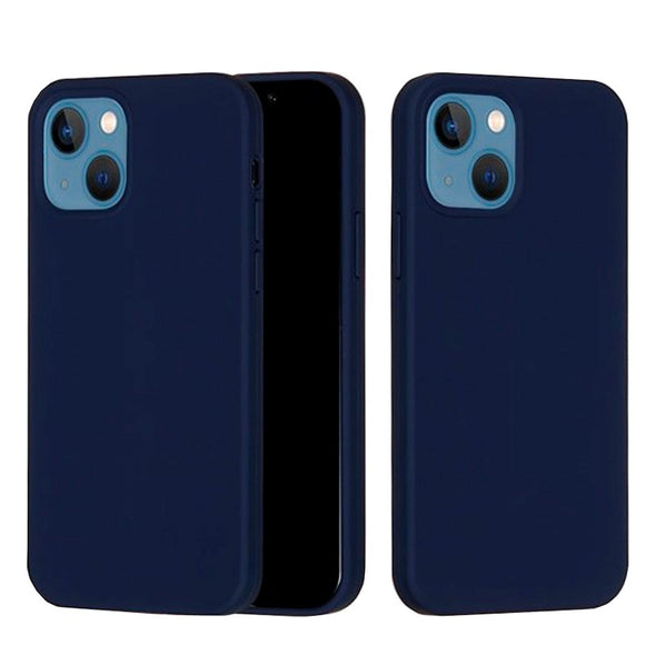 iPhone 13 Mini Liquid Silikone Cover - Mørkeblå