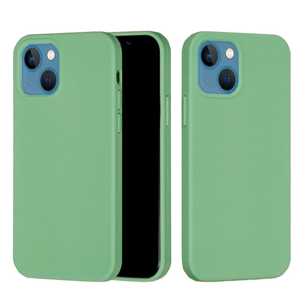 iPhone 13 Mini Liquid Silikone Cover - Lysegrøn