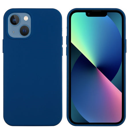 iPhone 13 Mini Liquid Silikone Cover - Blå