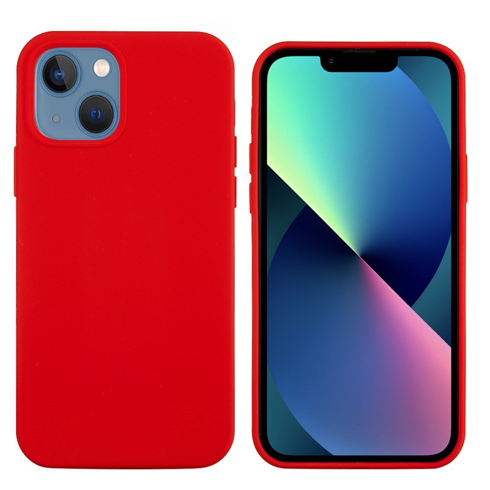 iPhone 13 Mini Liquid Silikone Cover - Rød