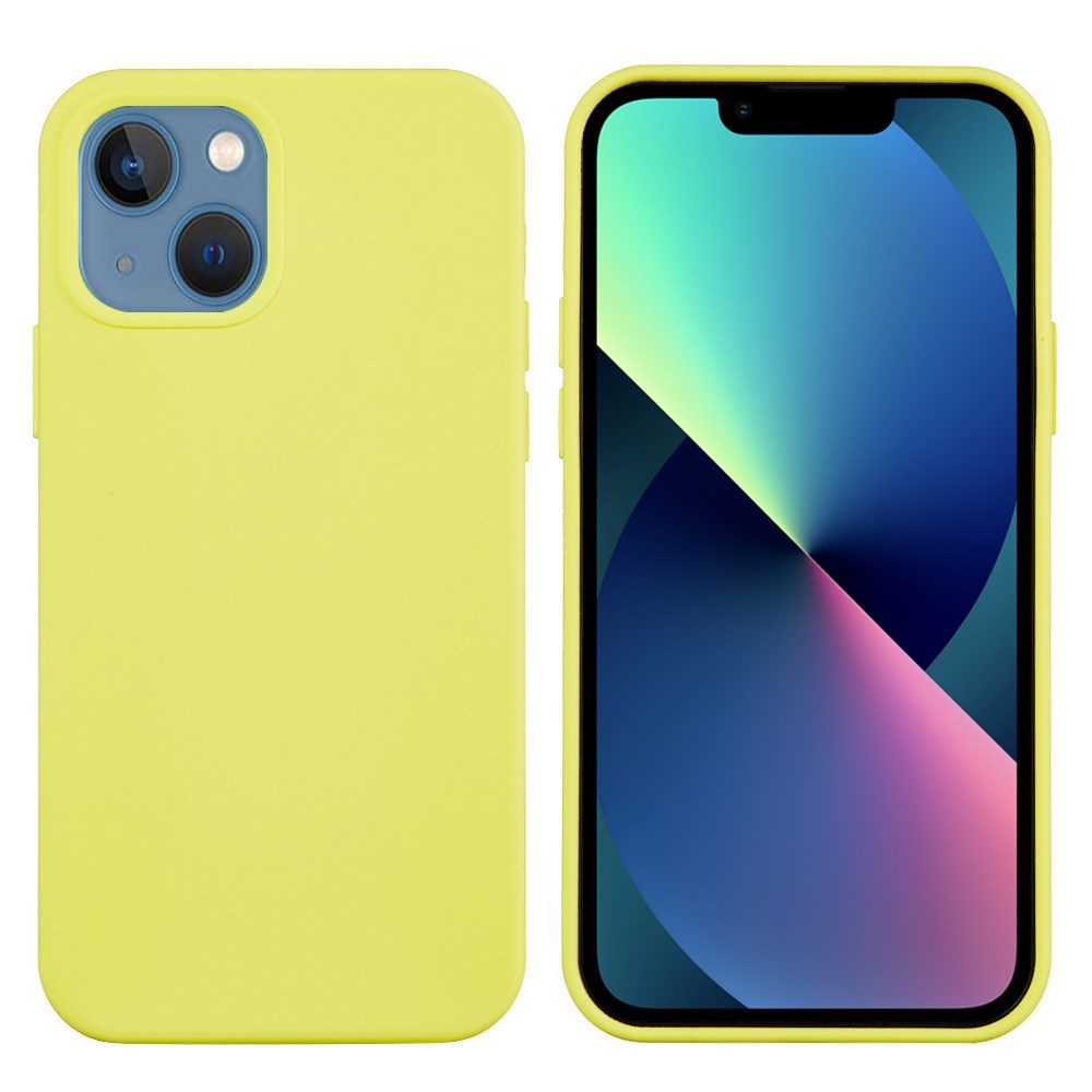 iPhone 13 Mini Liquid Silikone Cover - Gul