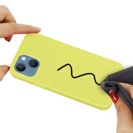 iPhone 13 Mini Liquid Silikone Cover - Gul