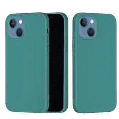 iPhone 13 Mini Liquid Silikone Cover - Mørkegrøn