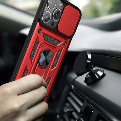 iPhone 13 Pro Håndværker Cover m. Magnetisk Kickstand & Cam Slider - Sort