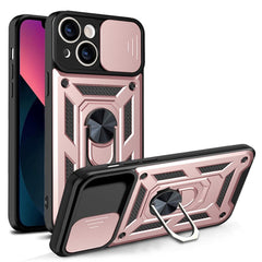 iPhone 13 Håndværker Cover m. Magnetisk Kickstand & Cam Slider - Rose Gold