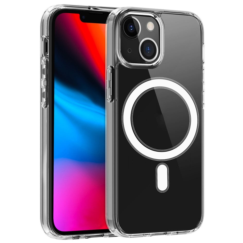 iPhone 13 EIDERWOOD Fleksibelt Plastik Mobilcover - MagSafe Kompatibel - Gennemsigtig / Hvid