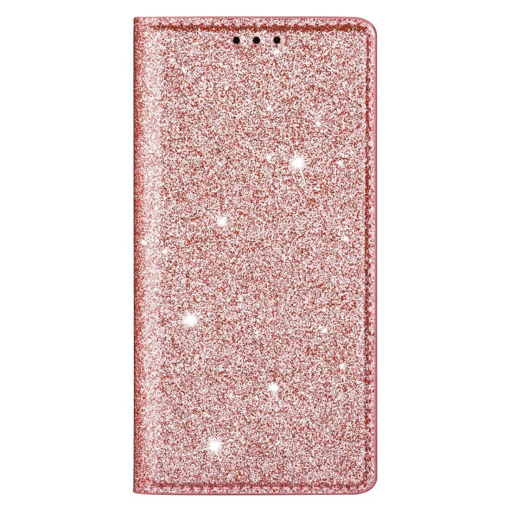 EIDERWOOD iPhone 13 Mini Læder Cover m. Pung & Ståfunktion - Glimmer - Rose Gold