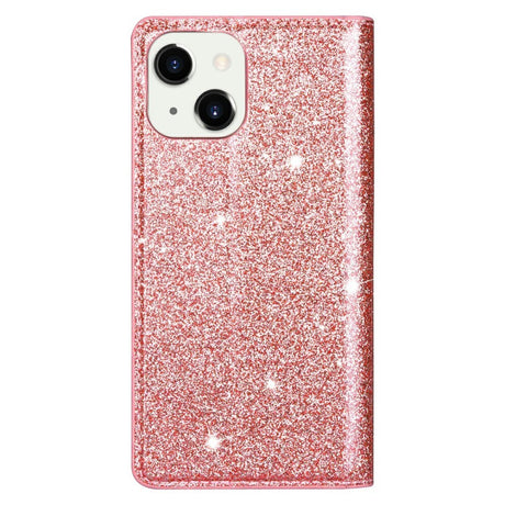 EIDERWOOD iPhone 13 Mini Læder Cover m. Pung & Ståfunktion - Glimmer - Rose Gold
