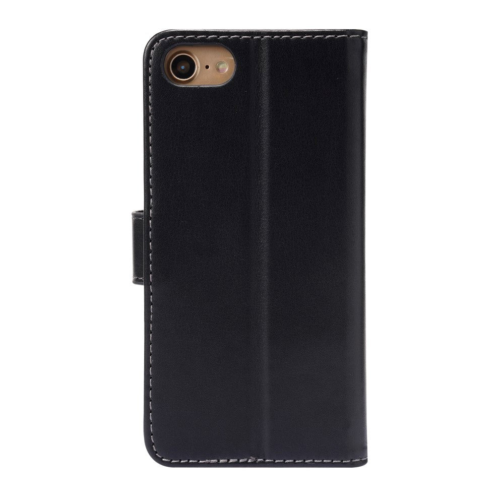 iPhone SE (2022 / 2020) / 8 / 7 Cover m. Pung - Lodret Syning - Sort
