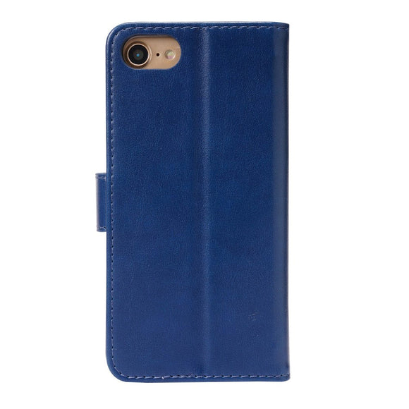 iPhone SE (2022 / 2020) / 8 / 7 Cover m. Pung - Lodret Syning - Blå