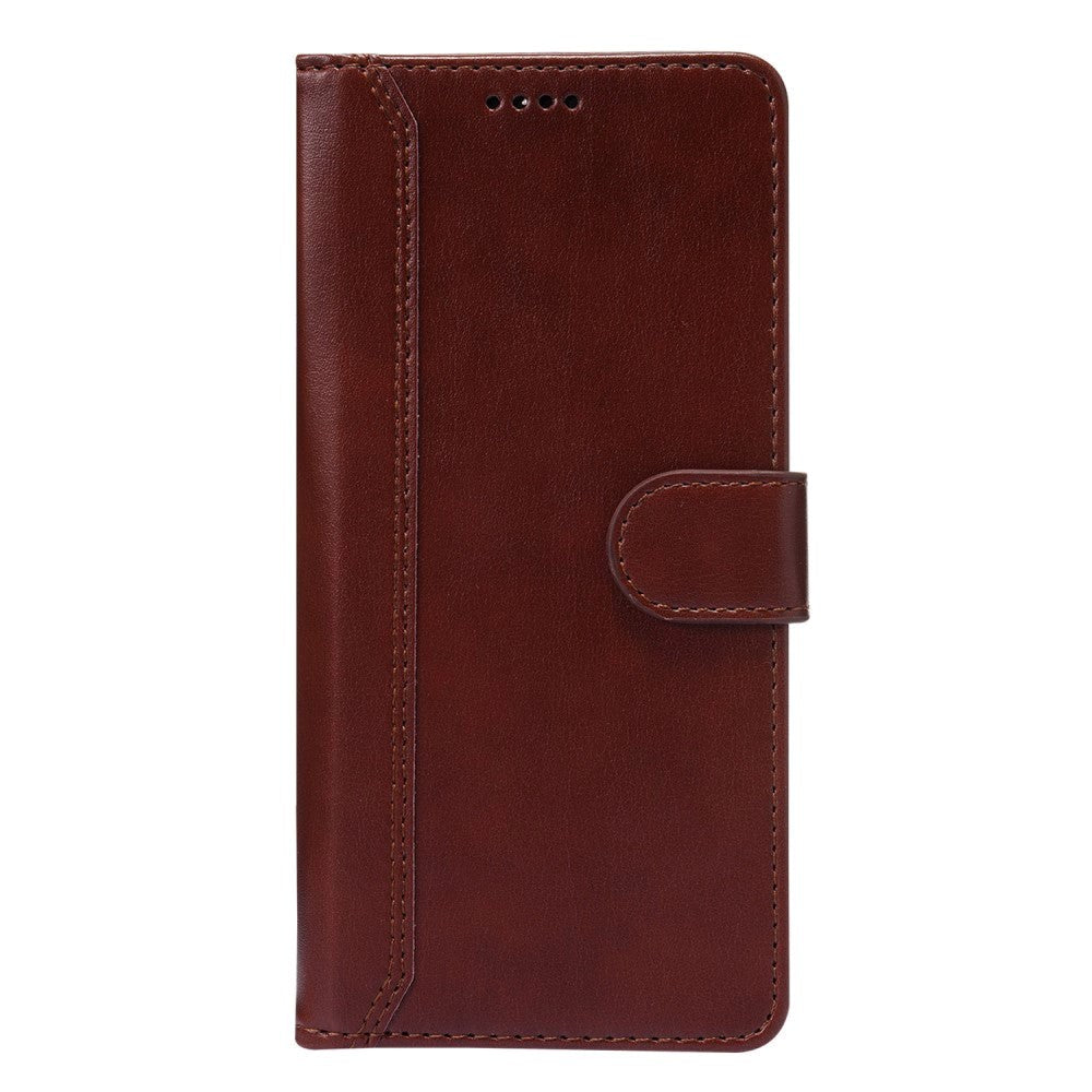 iPhone SE (2022 / 2020) / 8 / 7 Cover m. Pung - Lodret Syning - Brun