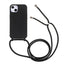 iPhone 13 Fleksibelt Plastik Cover m. Snor / Strop - Sort