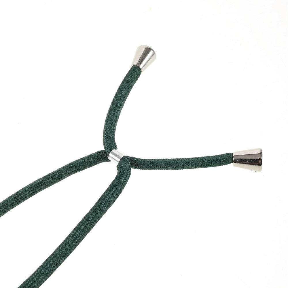 iPhone 13 Pro Fleksibelt Plastik Cover m. Snor / Strop - Grøn