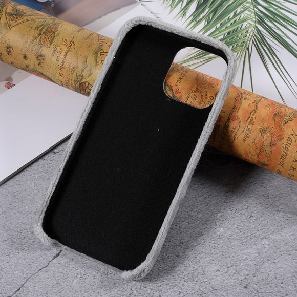 iPhone 13 Plastik Cover - Plysbelagte Kærlighedsperler - Grå