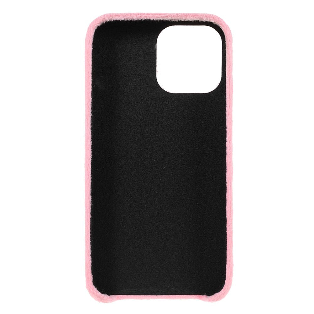 iPhone 13 Pro Plastik Cover - Plysbelagte Kærlighedsperler - Lyserød