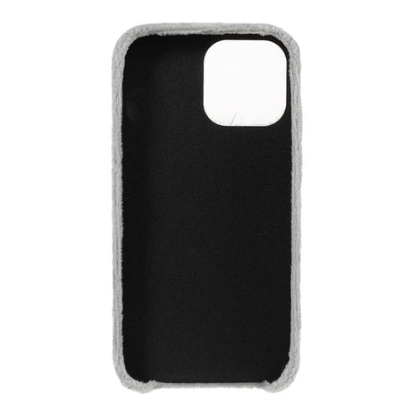 iPhone 13 Pro Plastik Cover - Plysbelagte Kærlighedsperler - Grå